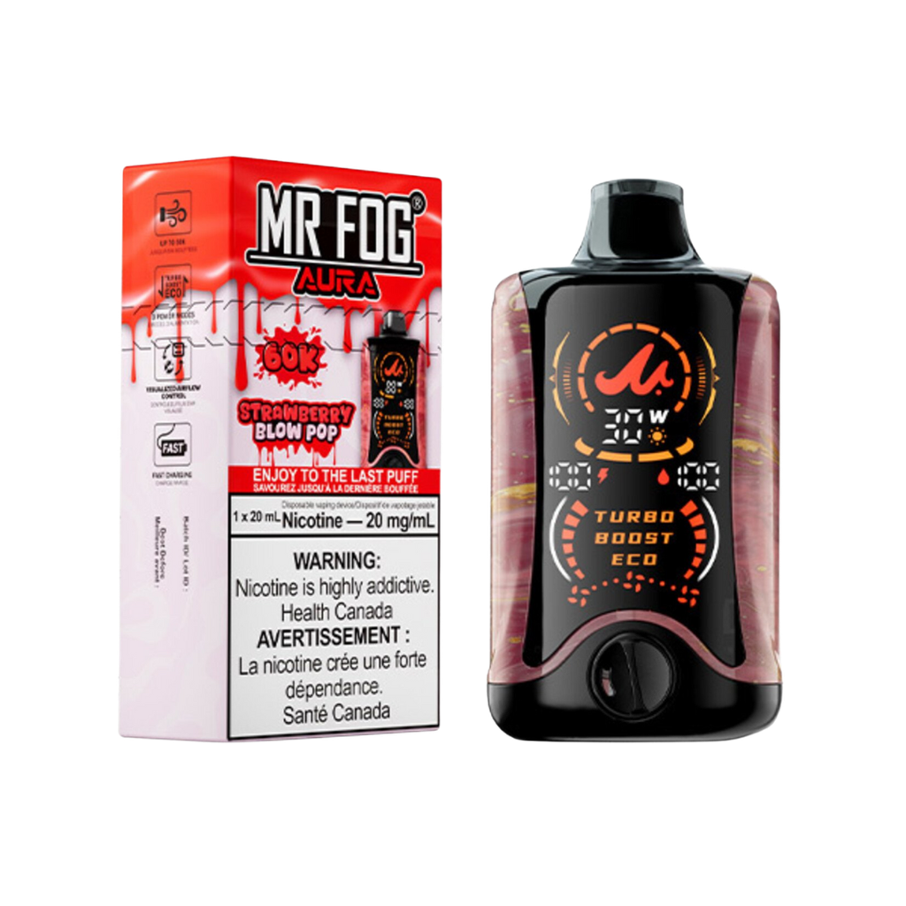 Mr. Fog Aura 60K – Strawberry Blow Pop