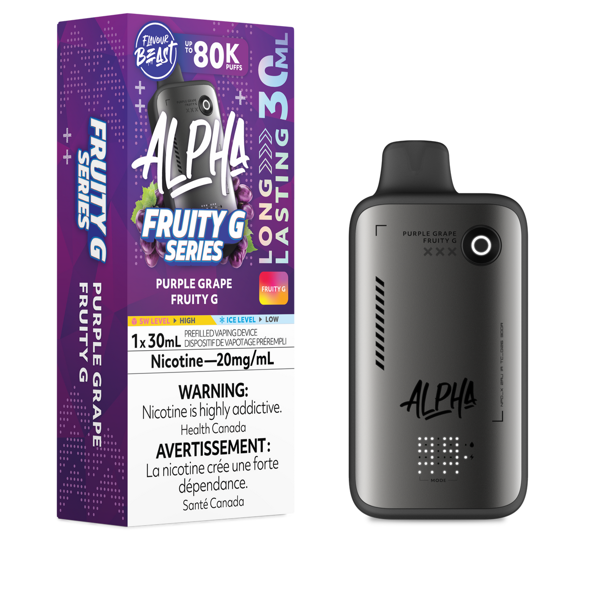 Flavour Beast Alpha 80K – Purple Grape Fruity G