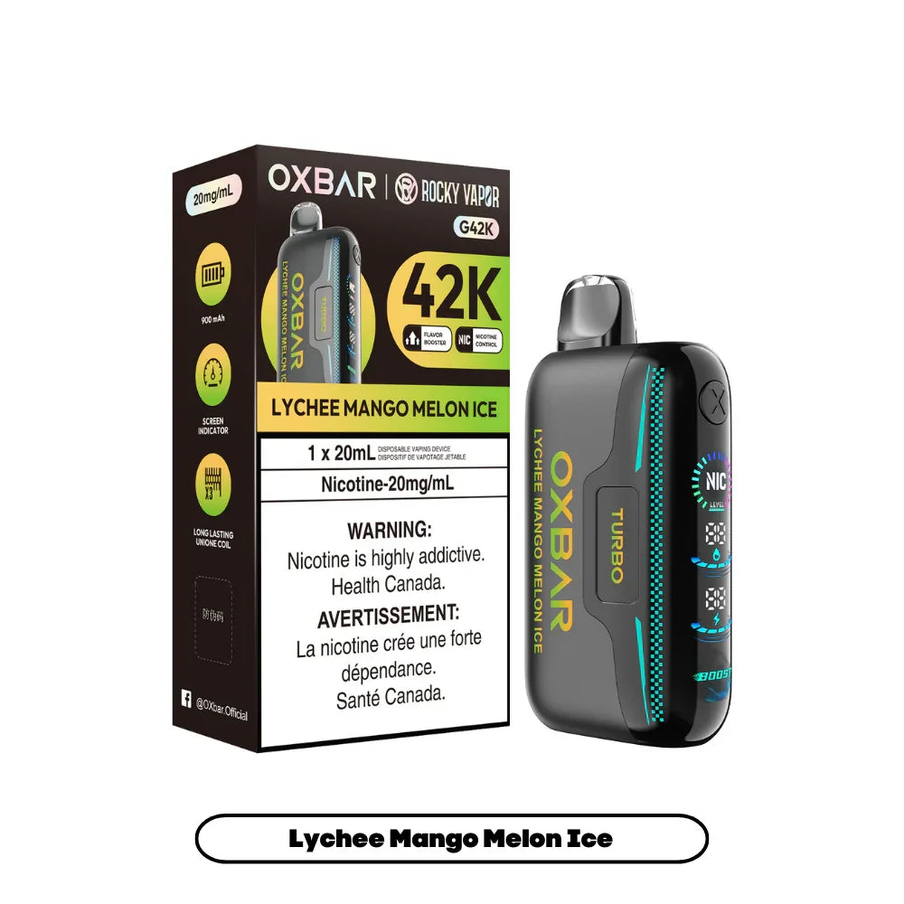 Oxbar 42k – Lychee Mango Melon Ice