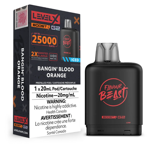 LEVEL X G2 Pods 25k — Bangin Blood Orange