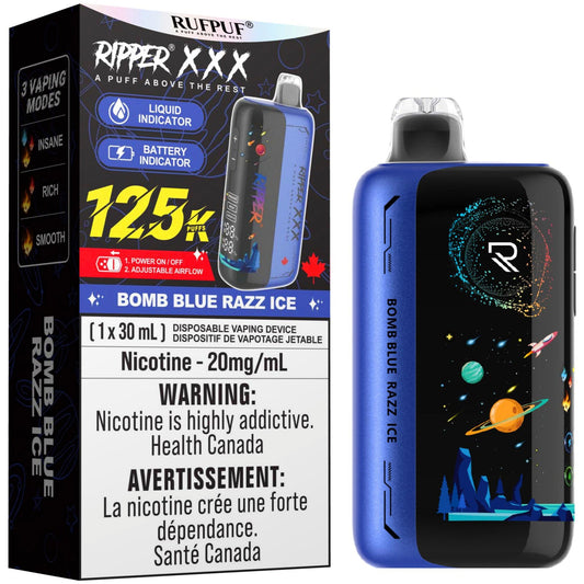 RIPPER XXX 125k Bomb — Blue Razz Ice