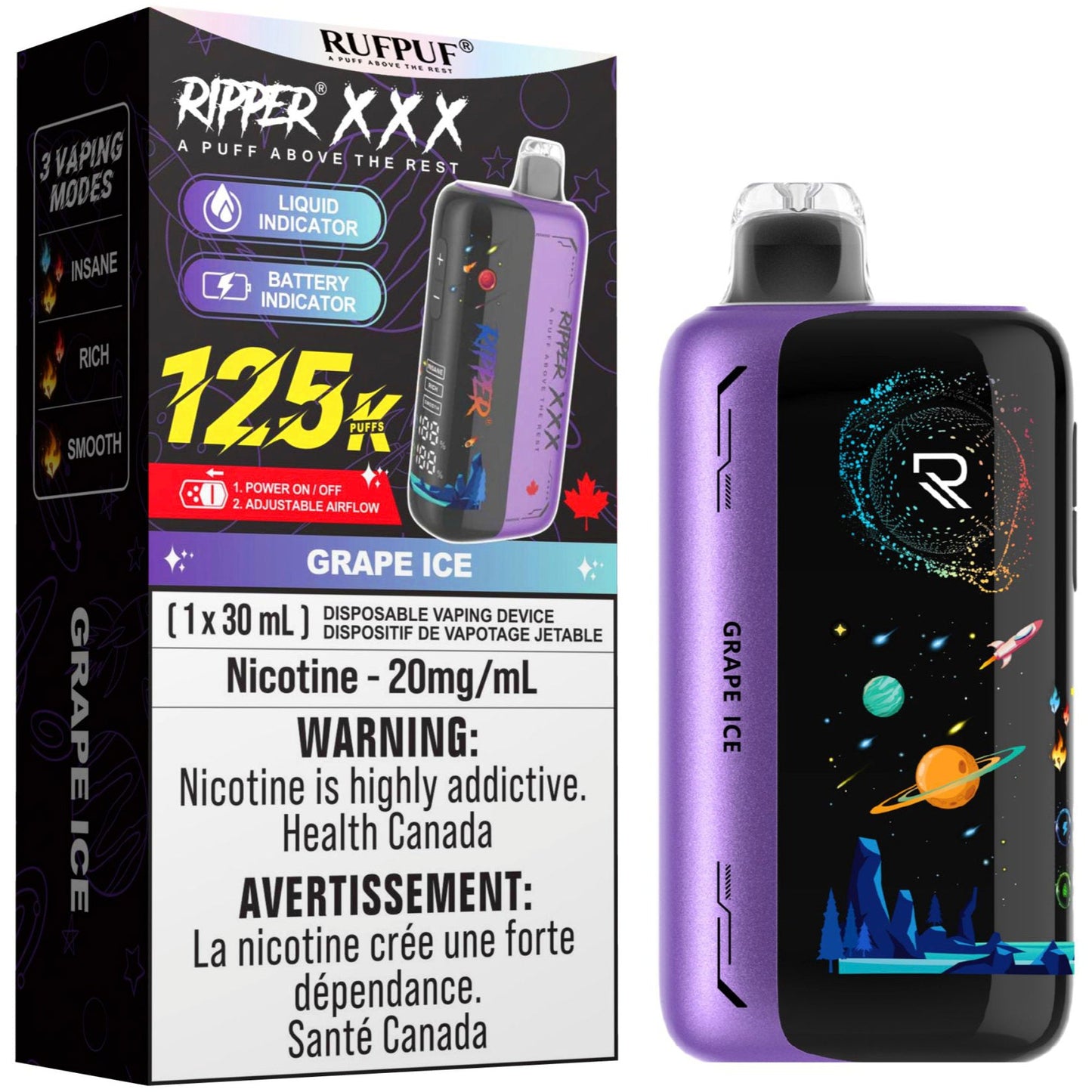 RIPPER XXX 125k — Grape Ice